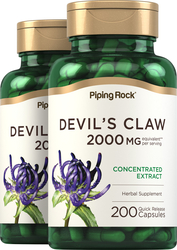 Devil's Claw, 2,000 mg (per serving), 200 Quick Release Capsules, 2  Bottles