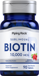Biotin 10,000mcg 90 Fast Dissolve Tablets