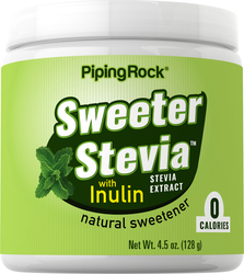 Sweeter Stevia Extract with Inulin Powder, 4.5 oz (128 g) Jar