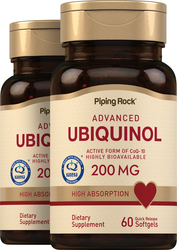 Ubiquinol 200 mg, 2 Bottles x 60 Softgels