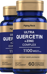 Ultra Quercetin plus Zinc Complex, 1170 mg (per serving), 60 Quick Release Capsules, 2  Bottles